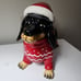 Blue Sky Dachshund Holiday Christmas Cookie Jar