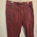 Anthropologie Women's Size L Burgundy Corduroy Jogger Pants Drawstring Closure