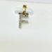 Real Diamond Pendant 10K Gold Initial ‘F’