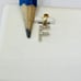 Real Diamond Pendant 10K Gold Initial ‘F’