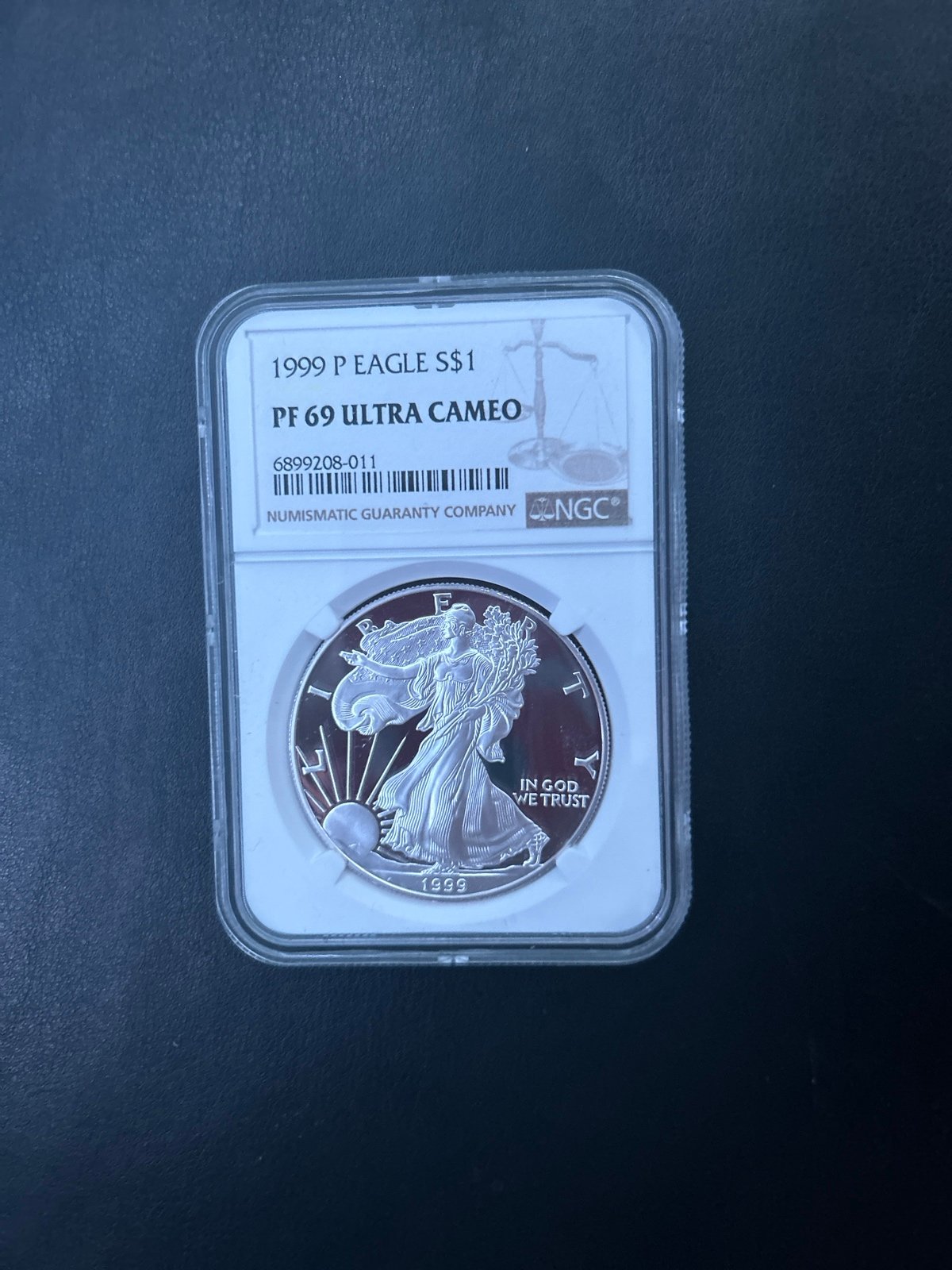 1999 P Eagle S1 PF 69 Ultra Cameo