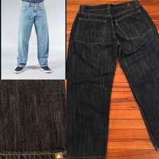 Vintage silver tab baggy straight levis! New cond