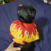Vintage Padma Animated Halloween Motionette Girl Dressed Up Doll Toy 12 Untested