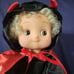 Vintage Padma Animated Halloween Motionette Girl Dressed Up Doll Toy 12 Untested
