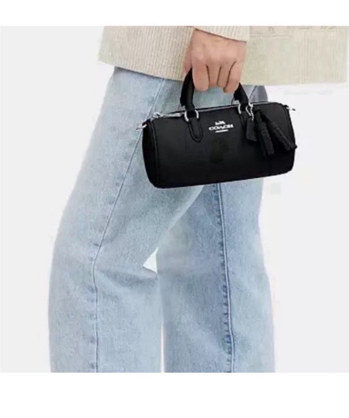 NWT Coach Mini Crossbody bag+mini tassel charm CJ571