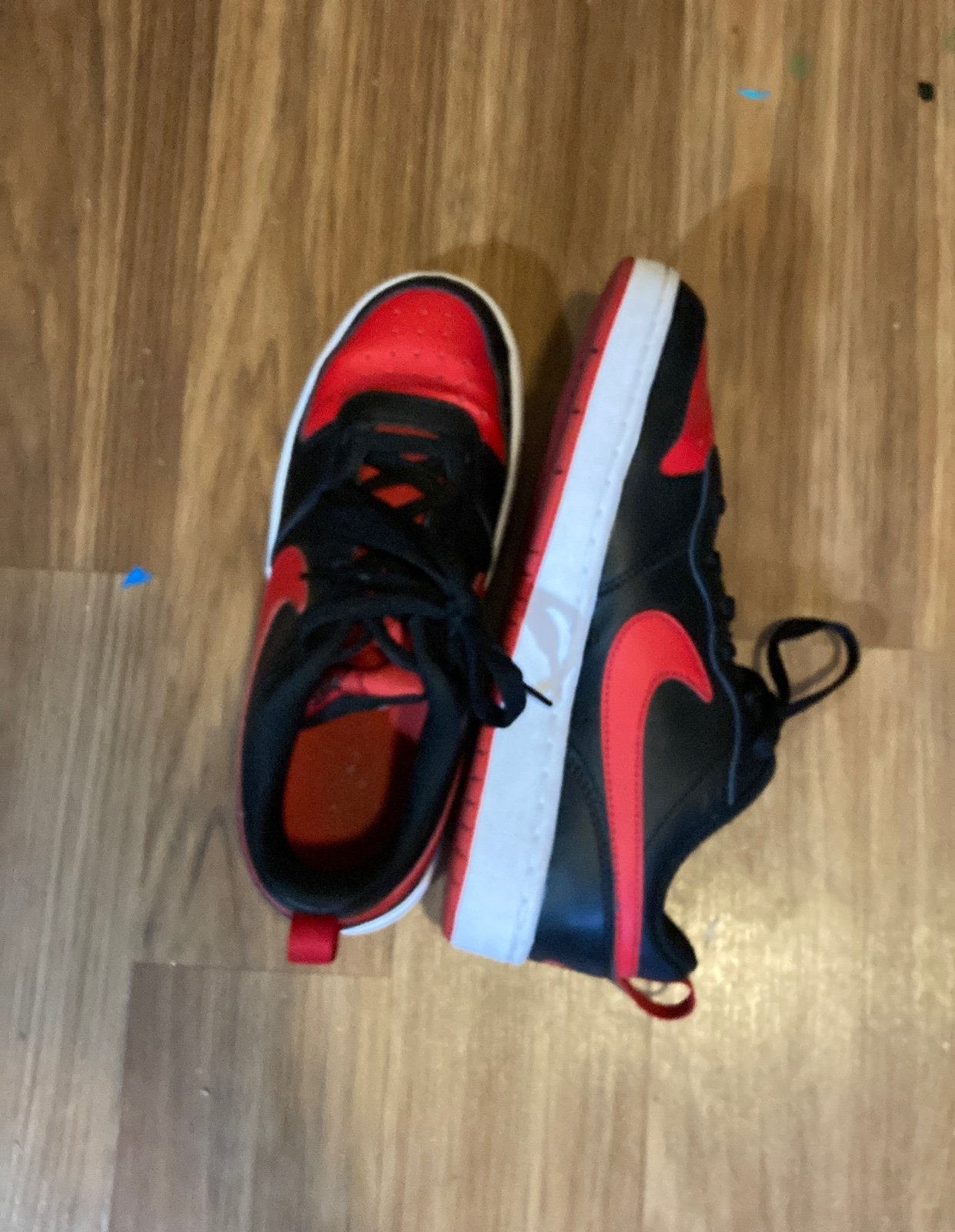 Size 6 red Nike shoes