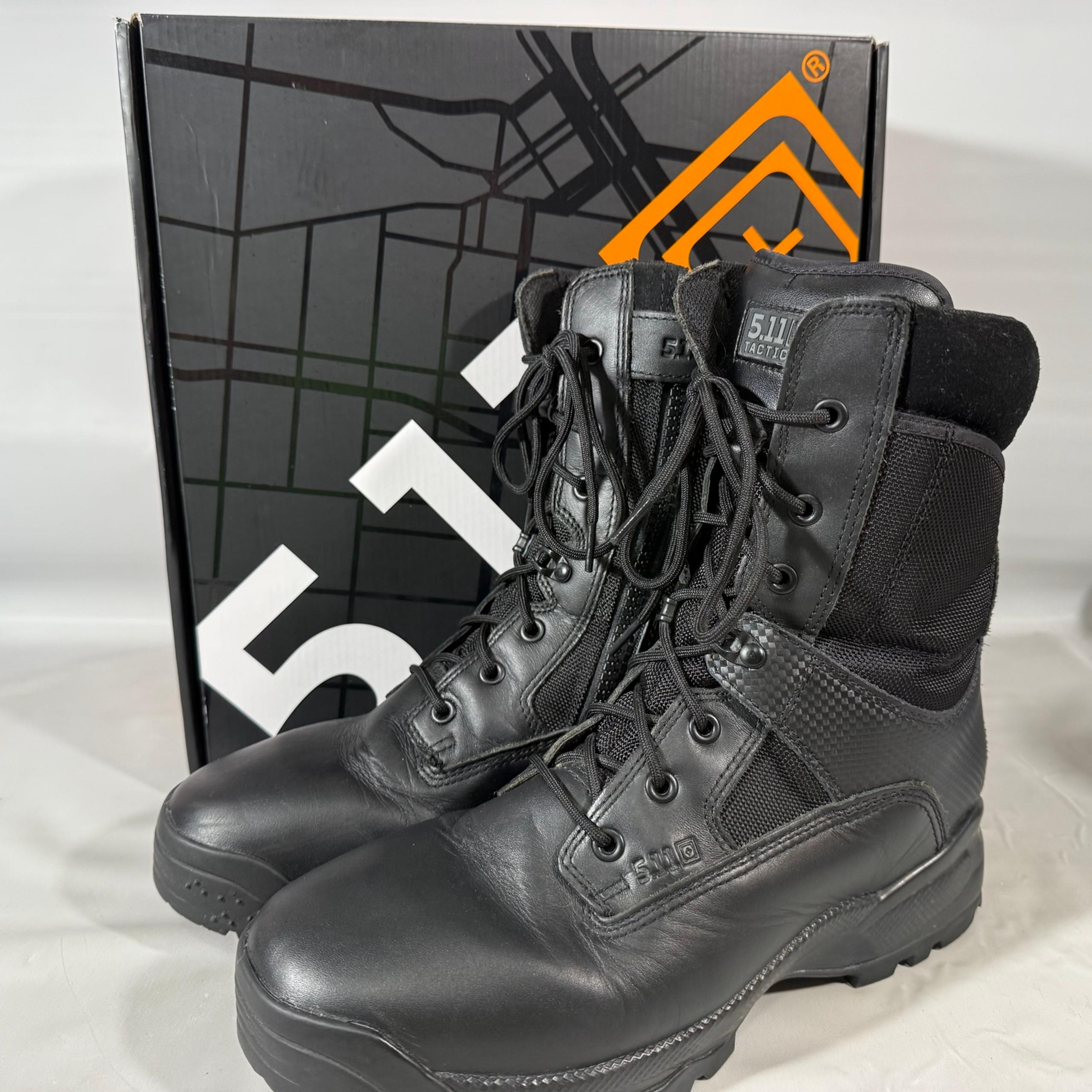 511 Tactical Boots ATAC 2.0 8 Inch Side Zip Black Men’s Size 12 Work Uniform