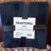 Queen Traditional Blanket Super Soft Coral Fleece Rich Blue