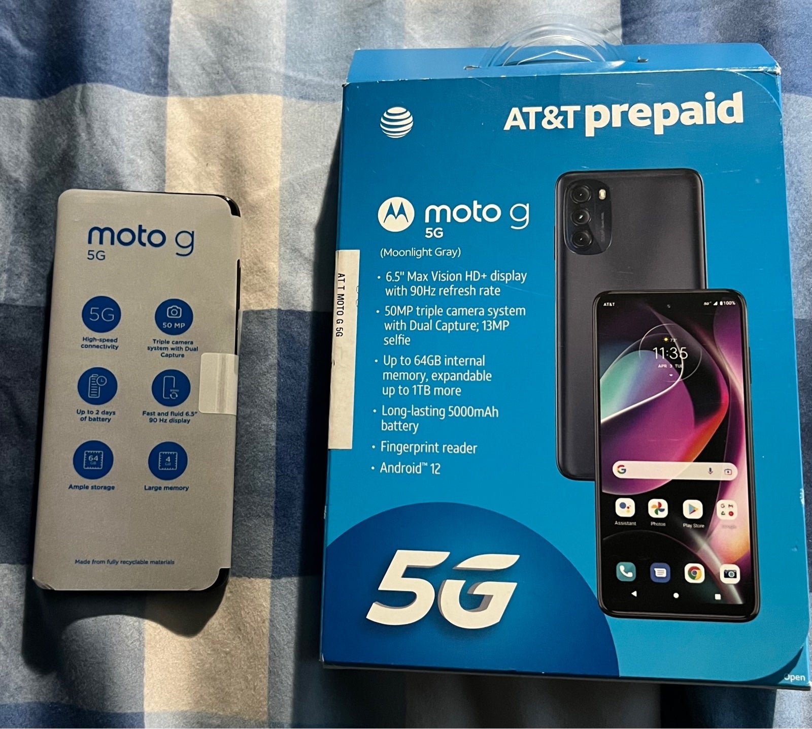 Offers Motorola Moto G 5G at&t 64Gb midnight grey