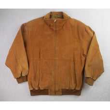VTG Pelle New York Milano Jacket Medium Mens Brown 100% Genuine Leather Full Zip