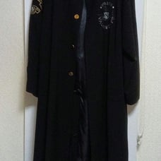 VALENZA PO Black Long Coat Size 40