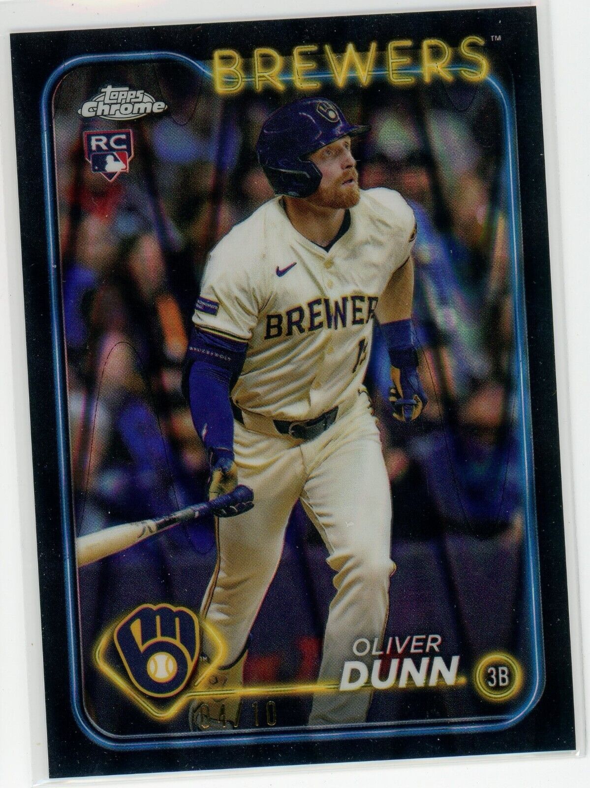 2024 Topps Chrome Update Series #USC135 Oliver Dunn RC Rookie Black /10