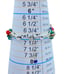 Dakota West 6 Strand Liquid Silver Multi-Stone Bracelet Adj 7-8in Southwestern