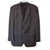 Jos A Bank Suit Men 44L Gray Pin Striped Wool Blazer Pleated Pants 2 Peice 39x30