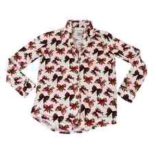 Posh Peanut Avia Collection Bow Print Pajama Top Size S