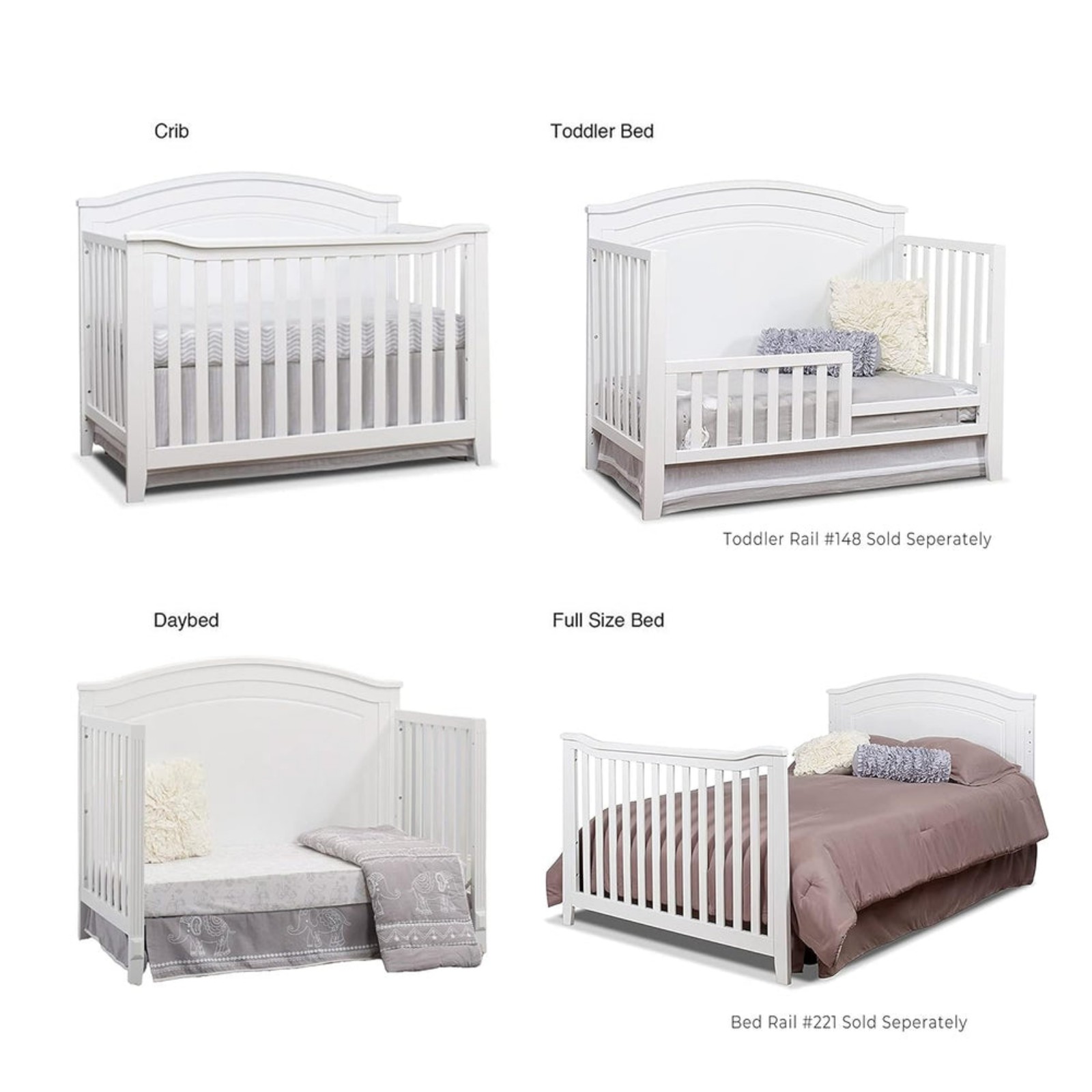 berkley 4 in 1 convertible crib