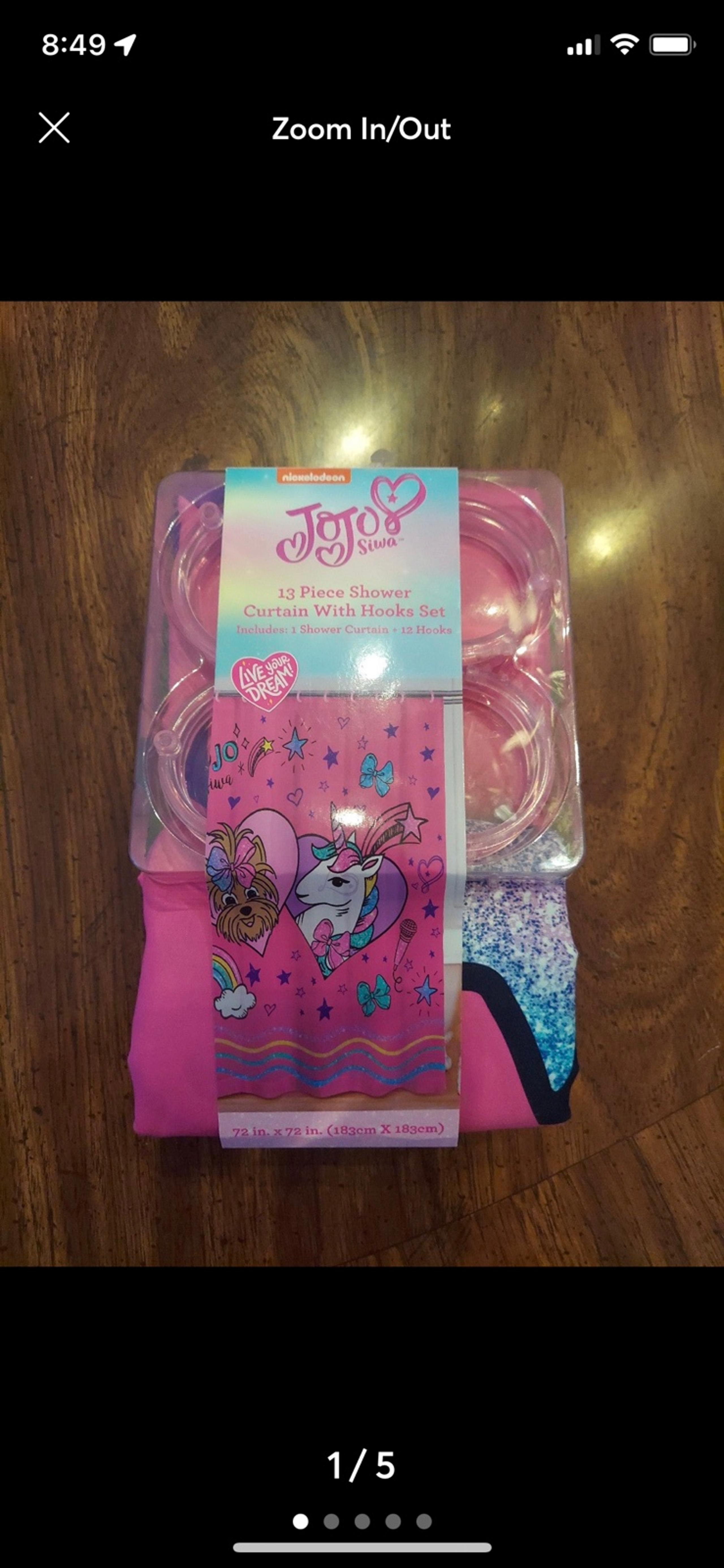 JoJo Siwa shower curtain set