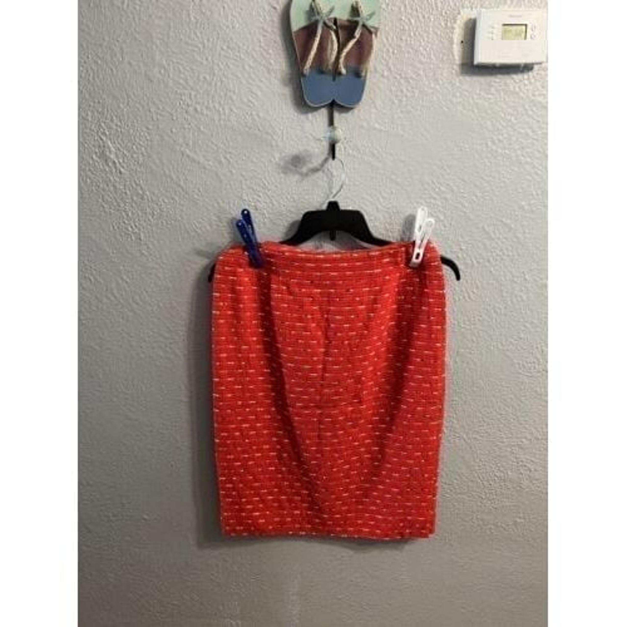 Womens Red Black & White Skirt Size 10 Carlisle