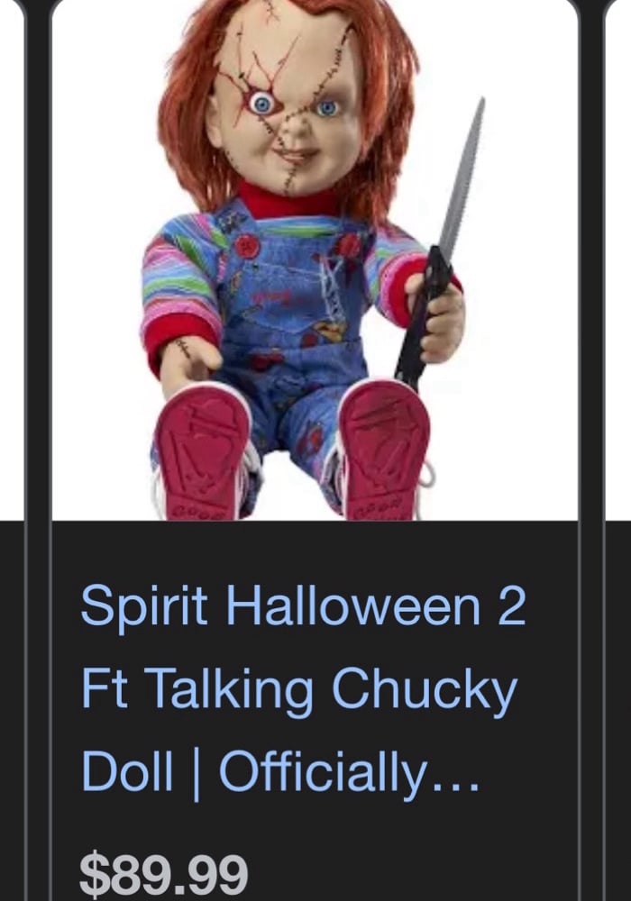 Chucky doll moving talking chucky doll good condition