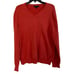 Banana Republic Men's Light Weight V-neck Sweater Orange Large 44% Silk