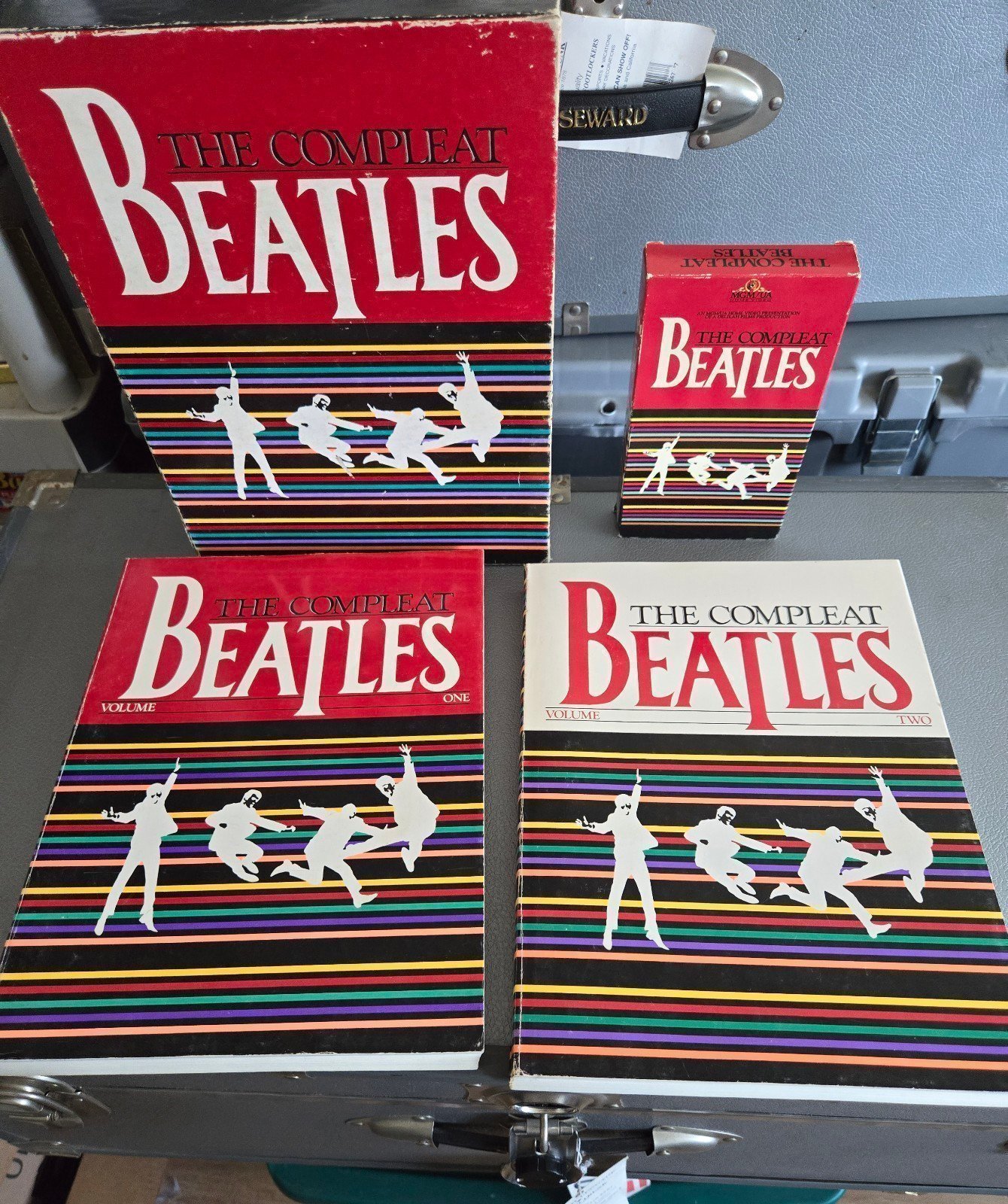 THE COMPLEAT BEATLES VOLUME 1 & 2 COMPLETE WITH VHS LOT