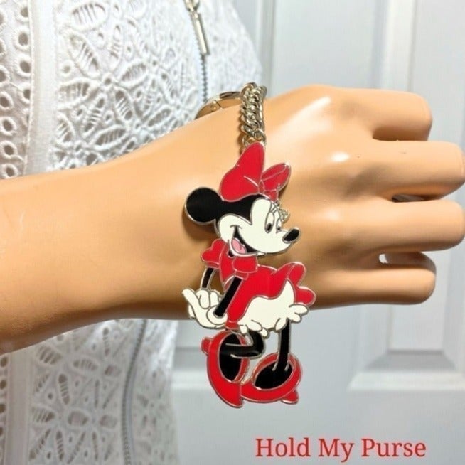 Kate Spade Minnie Mouse Keychain Bag Charm NWT