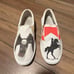 Custom Marlboro western eagle slip on shoes us size 11 men's