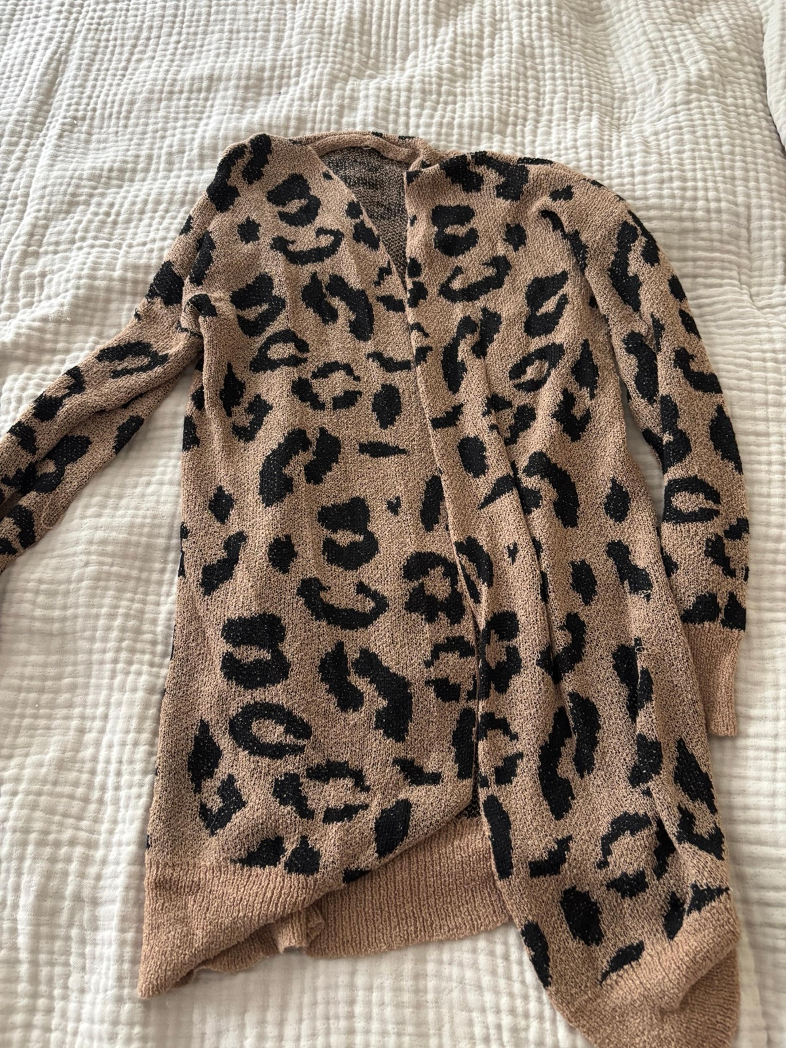 Cheetah print cardigan