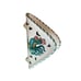 ORVIETO GREEN ROOSTER: NAPKIN HOLDER Hand Painted Italy Signed Etiona Ravello
