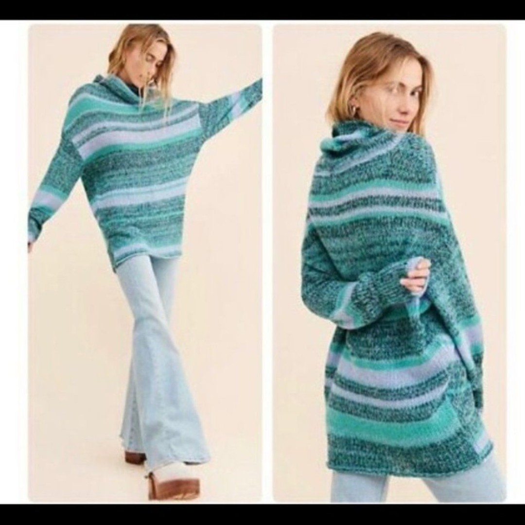 Free People Candy Stripe Sweater S/M NWT