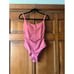 NWT Andie Women's The Riviera One Piece Swimsuit Open Back Pink Size M