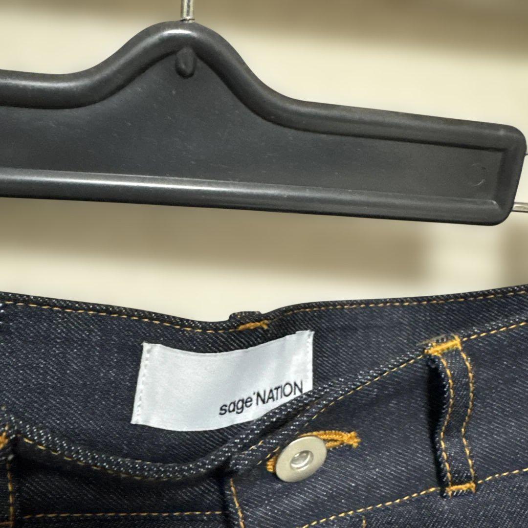 SAGE NATION 25SS WELT SHORTS RAW DENIM