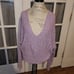 Free People Womens Purple Best Of You V Neck Sweater Medium