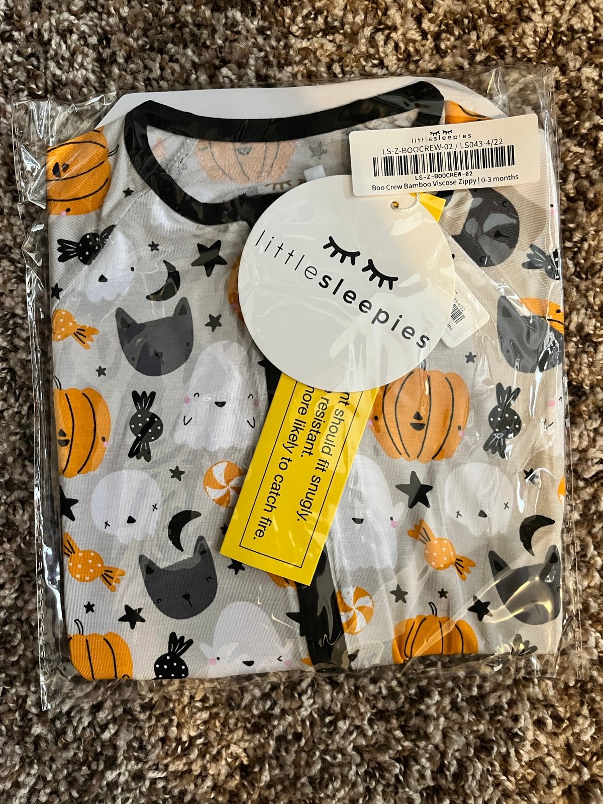 Little Sleepies Halloween 0-3m