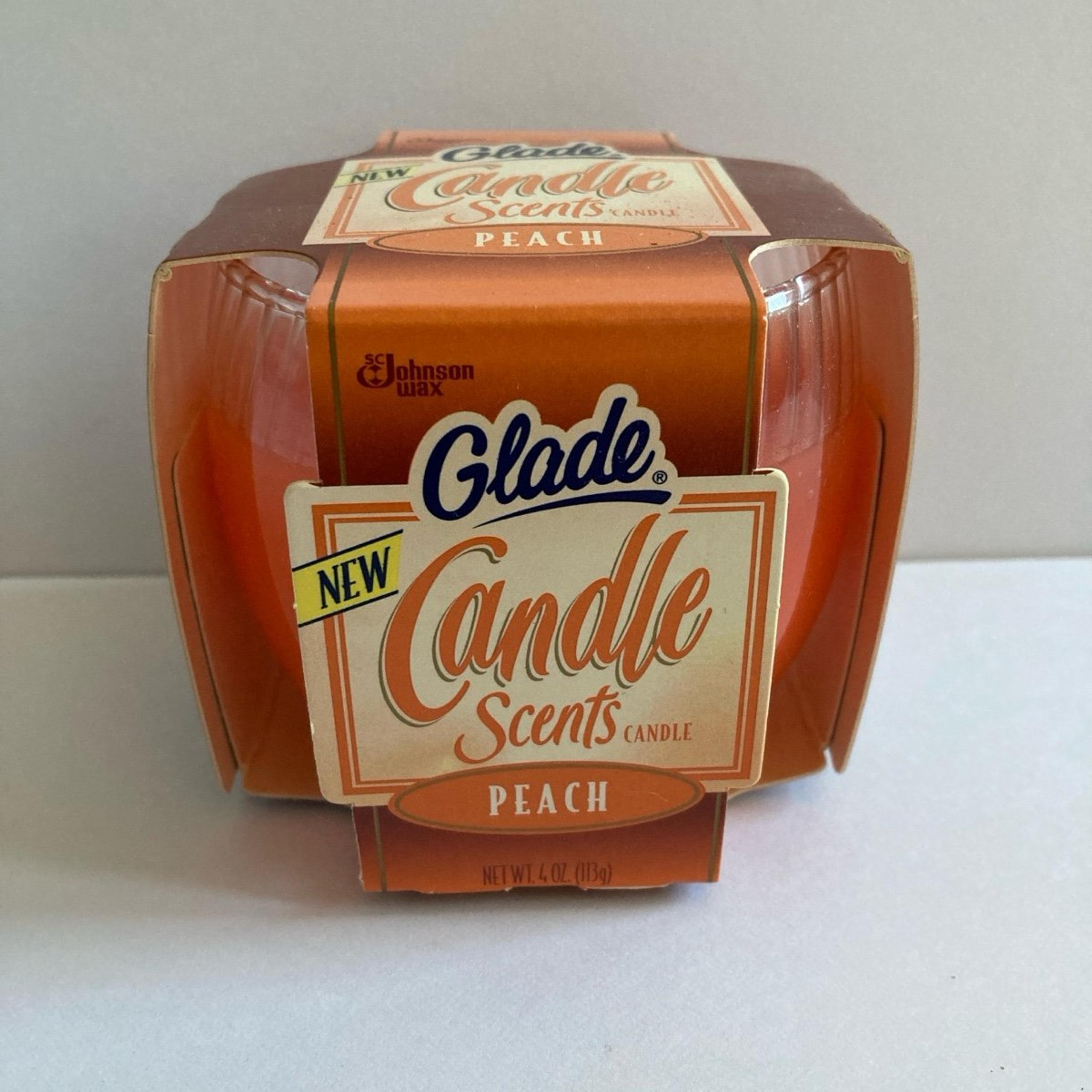 1995 Glade Candle Scents Peach Candle