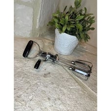 Vintage Stainless Steel ekco Best Hand Held, Manual, Mixer Beater, Made in USA
