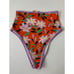 DIANE VON FURSTENBERG Cheeky High-Waist Floral-Print Swim Bikini Bottoms Small
