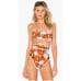 DIANE VON FURSTENBERG Cheeky High-Waist Floral-Print Swim Bikini Bottoms Small