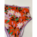 DIANE VON FURSTENBERG Cheeky High-Waist Floral-Print Swim Bikini Bottoms Small