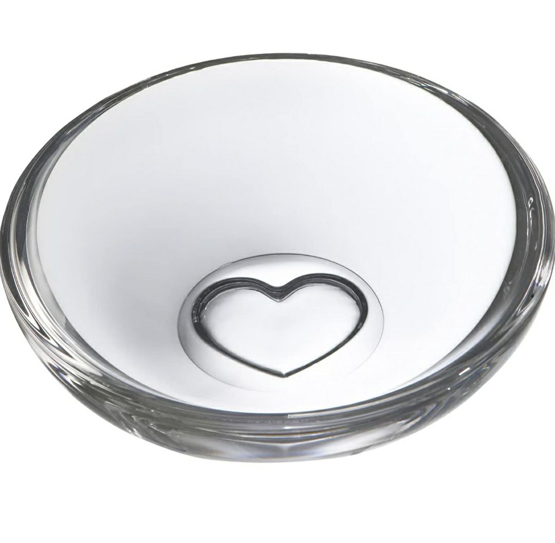 Orrefors Crystal Sweetie Heart Bowl