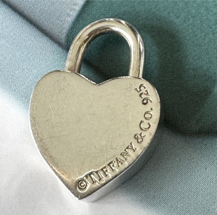 Tiffany & Co. Sterling Silver 925 I LOVE YOU Heart Padlock