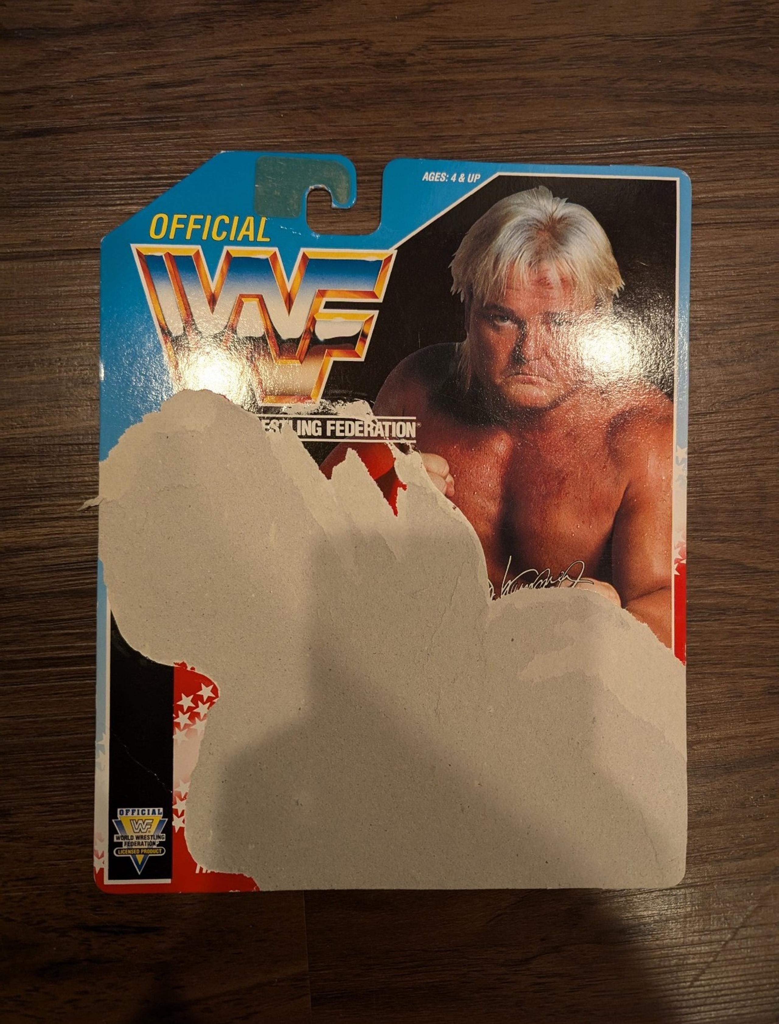 WWF Greg Valentine Figure Card Back WWE