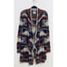 Lucky Brand Large Cardigan Sweater Womens Large Aztec Open Drape Front Boho