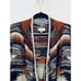 Lucky Brand Large Cardigan Sweater Womens Large Aztec Open Drape Front Boho