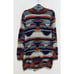 Lucky Brand Large Cardigan Sweater Womens Large Aztec Open Drape Front Boho