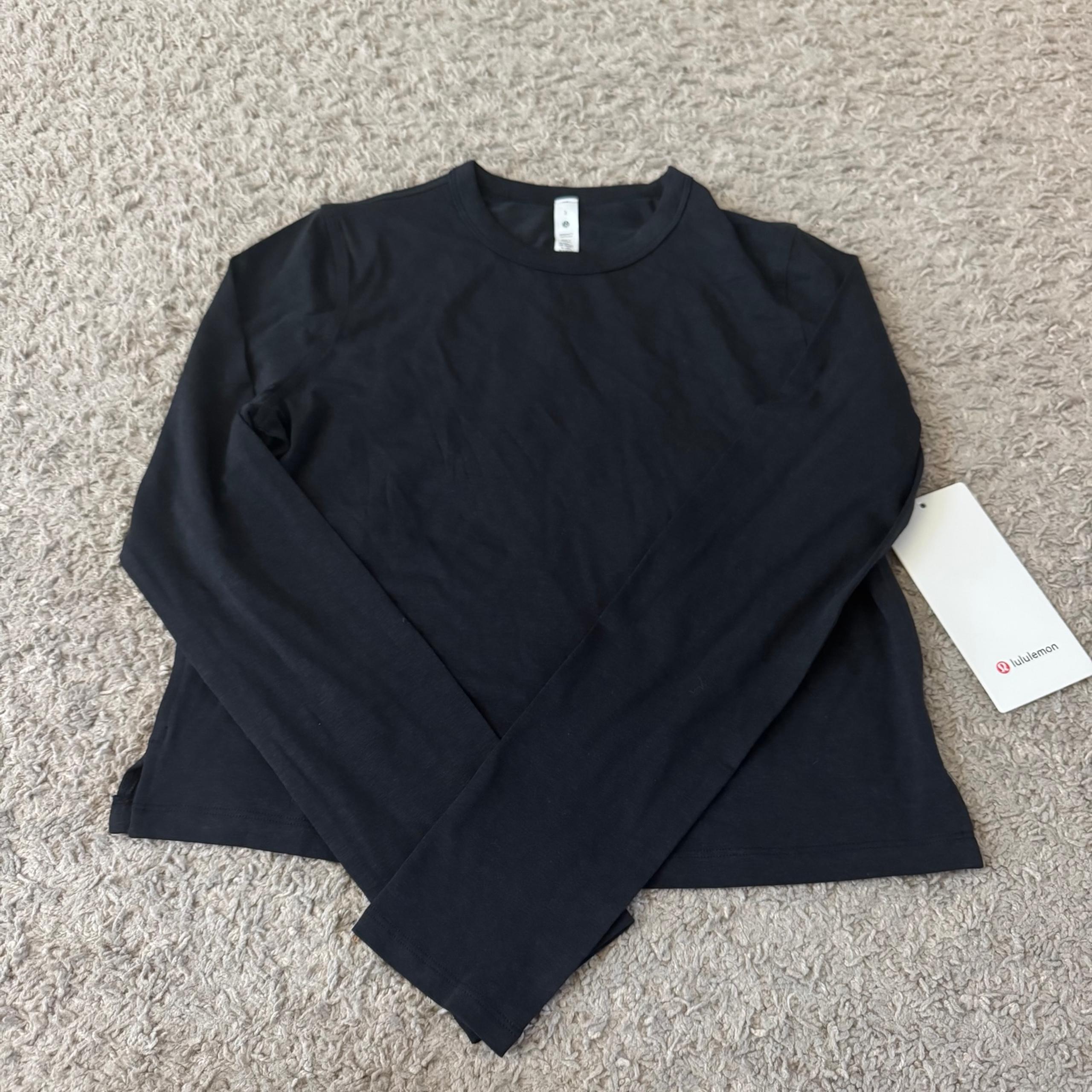 Women’s Lululemon Athletica Classic-Fit Cotton Blend Long Sleeve T-Shirt