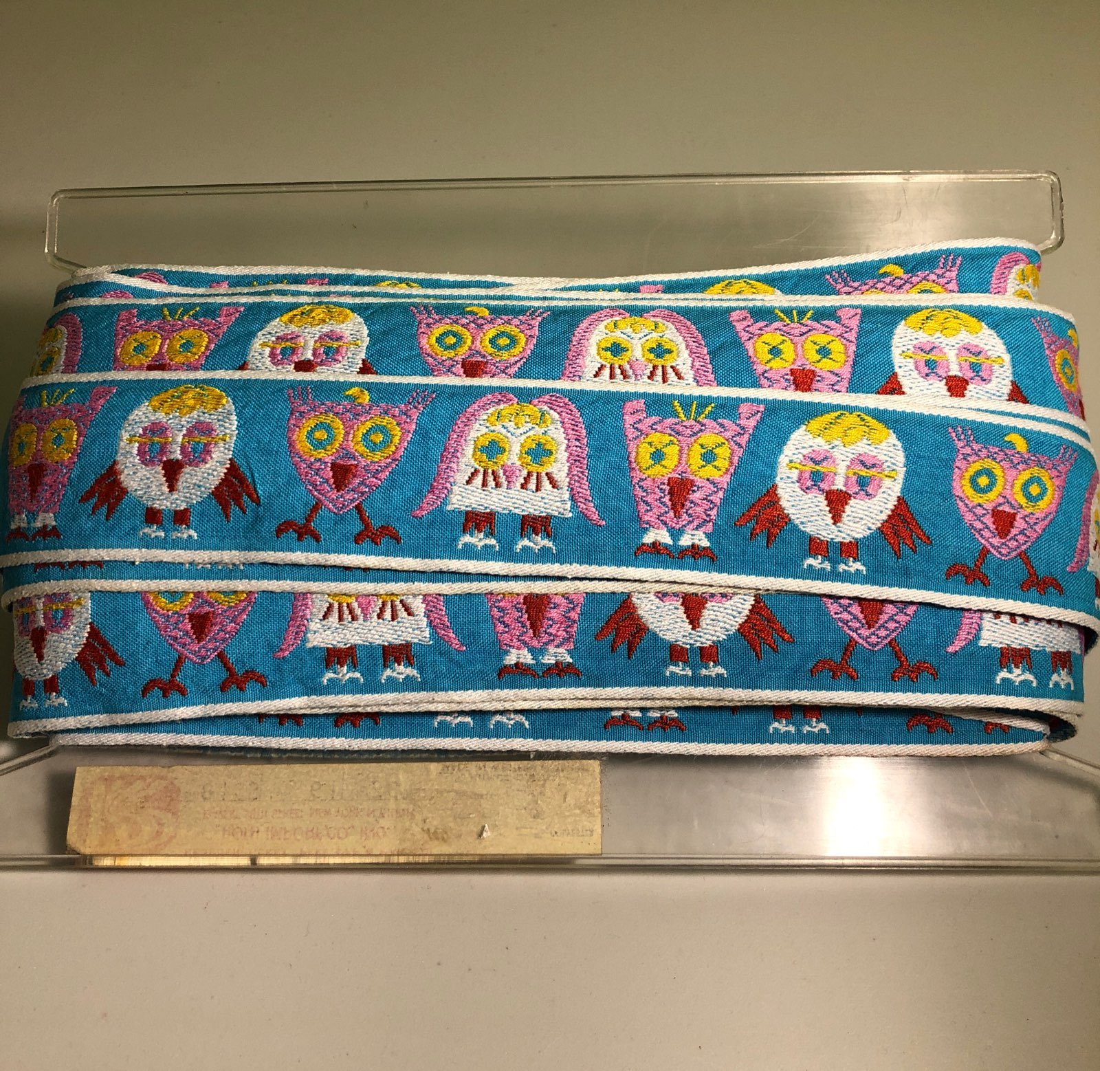 18 yards Vintage 2in wide owl trim
