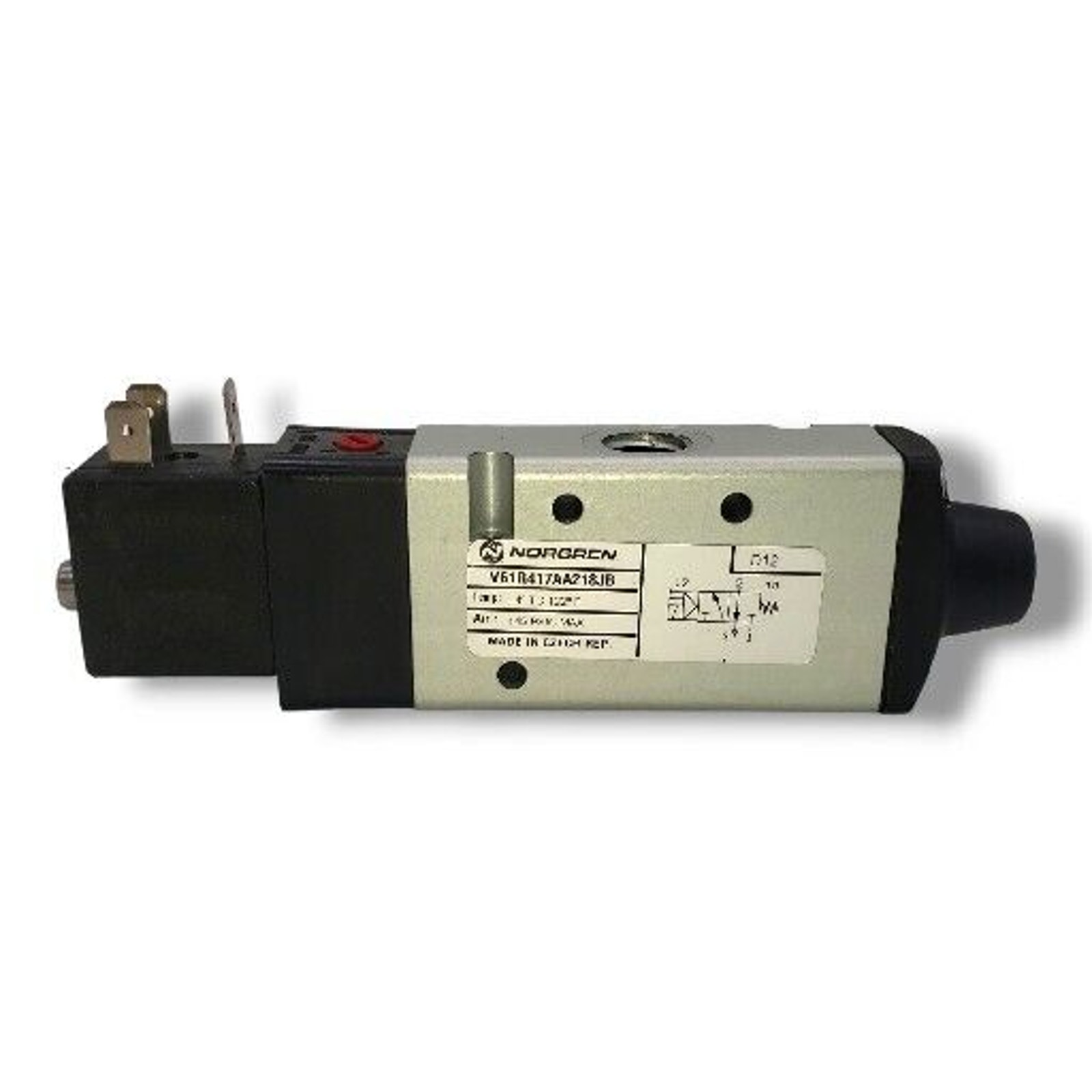 NORGREN V61R417A-A218JB PNEUMATIC DIRECT SOLENOID VALVE 3/2NC SOL/SPR