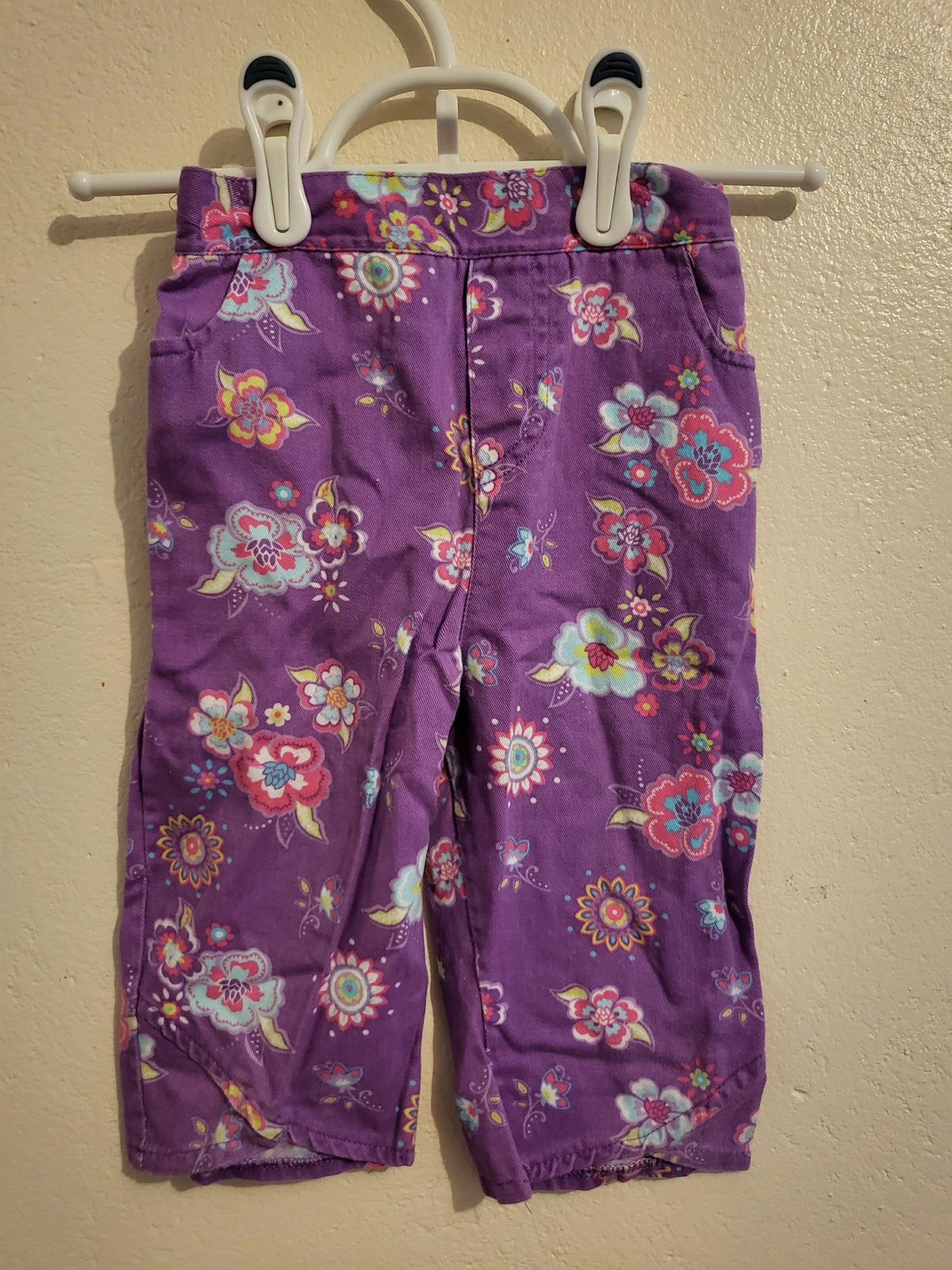 Disney y2k purple floral pants girls size 3T