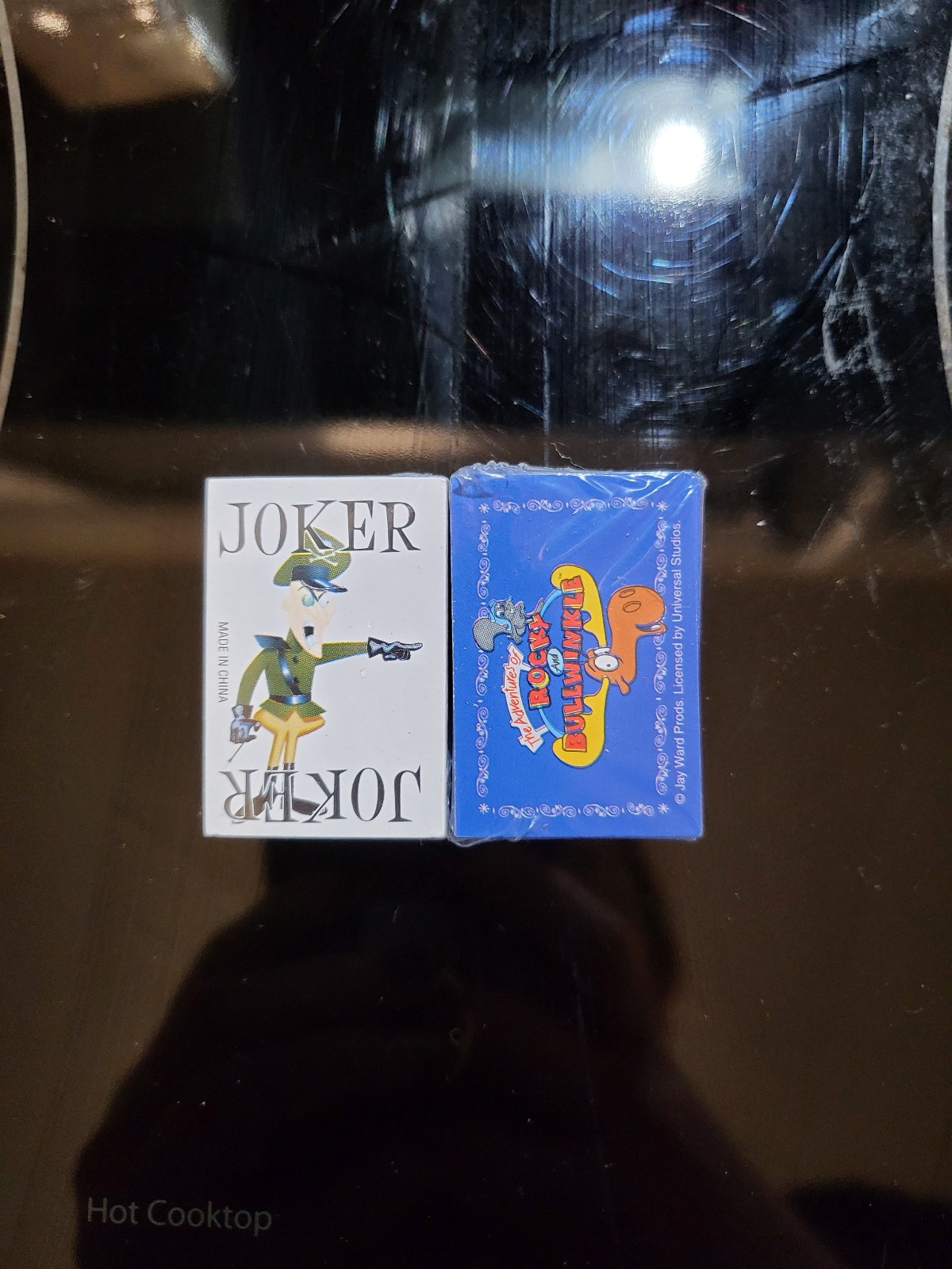 Vintage Rocky and Bullwinkle Mini Joker cards PAIR